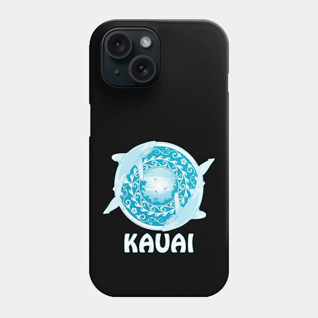 Kauai Oceanic Whitetip Sharks Phone Case by NicGrayTees