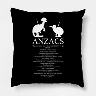 ANZAC Australian and New Zealand Army Corps 1A - Gallipoli Campaign Pillow