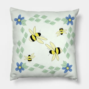 Bees Spirling Pillow