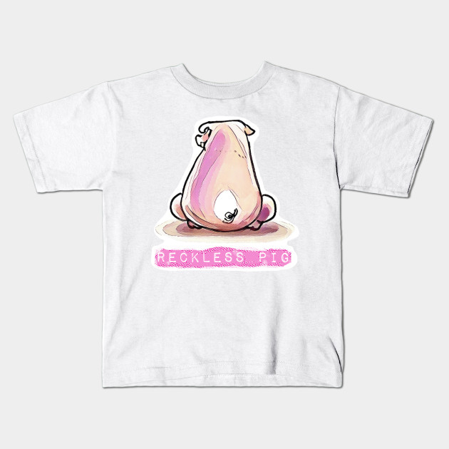 Sitting Pig Kids Hoodie Sweatshirt