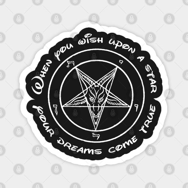 Wish Upon A Pentagram Magnet by hauntedmanor