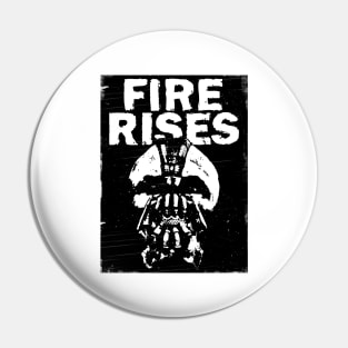 Fire Rises Horror Mask Pin