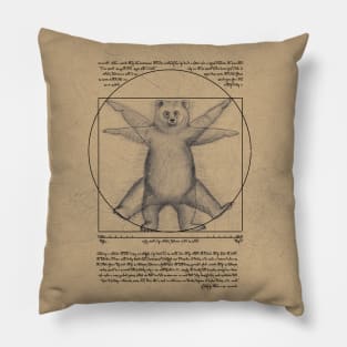 The Vitruvian bear Pillow