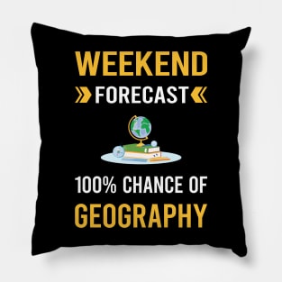 Weekend Forecast Geography Geographer Pillow