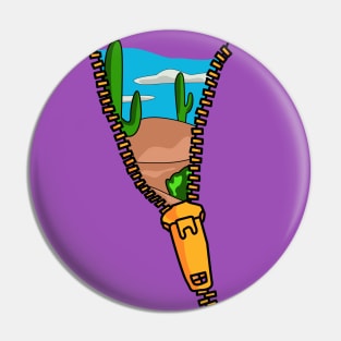 Zip Check - Desert Oasis Pin