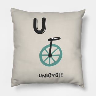 U is Unicycle Pillow