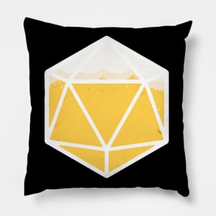 Beer D20 Polyhedral Dice Pillow