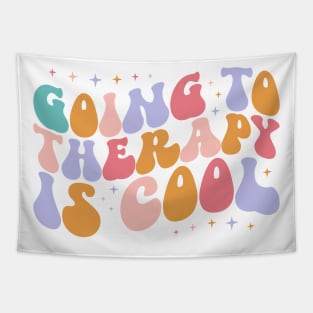 Retro Mental Health, Going to Therapy is Cool Tapestry