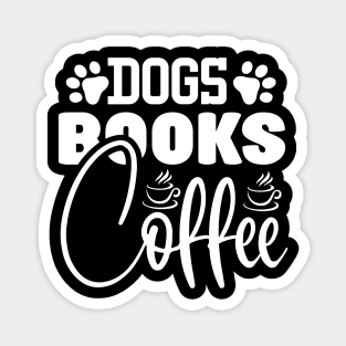 Dogs Books Coffee Magnet