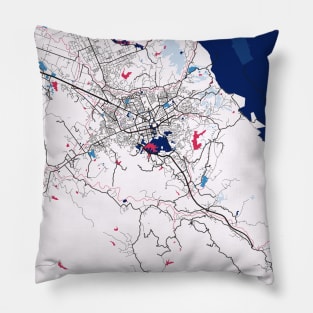 Tirana - Albania MilkTea City Map Pillow