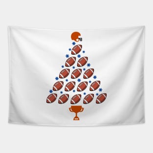 Football Christmas Men Women Kids Football Ugly Christmas Tapestry