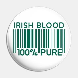 Irish blood 100% pure Pin