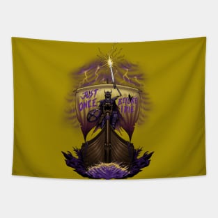 Minnesota Vikings Fans - Just Once Before I Die: Struck by Lightning Tapestry