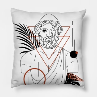 Funny Hipster Greek God Hephaestus Roman God Vulcan Pillow