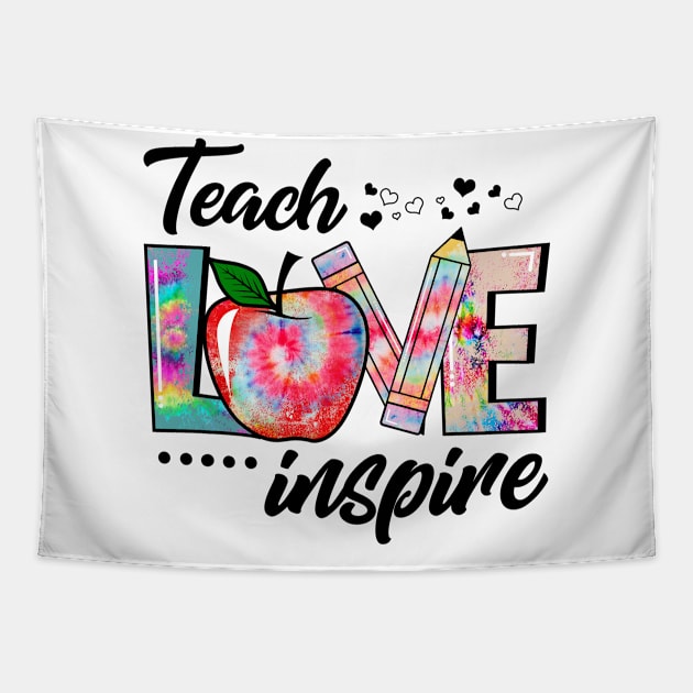 teach love inspire Tapestry by AntonioClothing