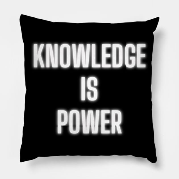 Knowledge Is Power Pillow by Fanek