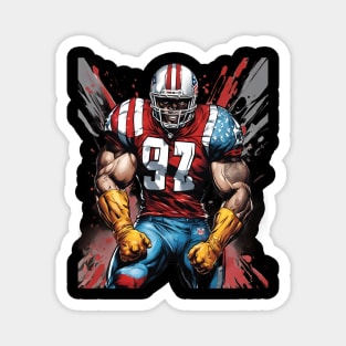 American Football Cornerback Magnet