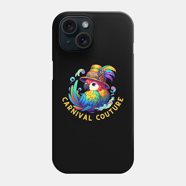Mardi Gras Parrot Phone Case by Japanese Fever