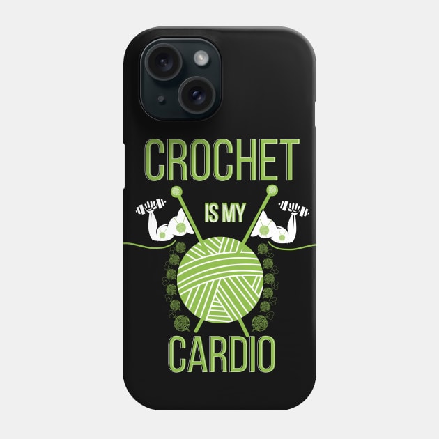 Crochet Is My Cardio Phone Case by Ezzkouch