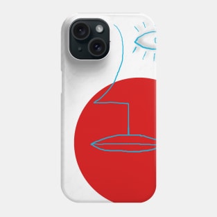 Abstract face and tear Phone Case