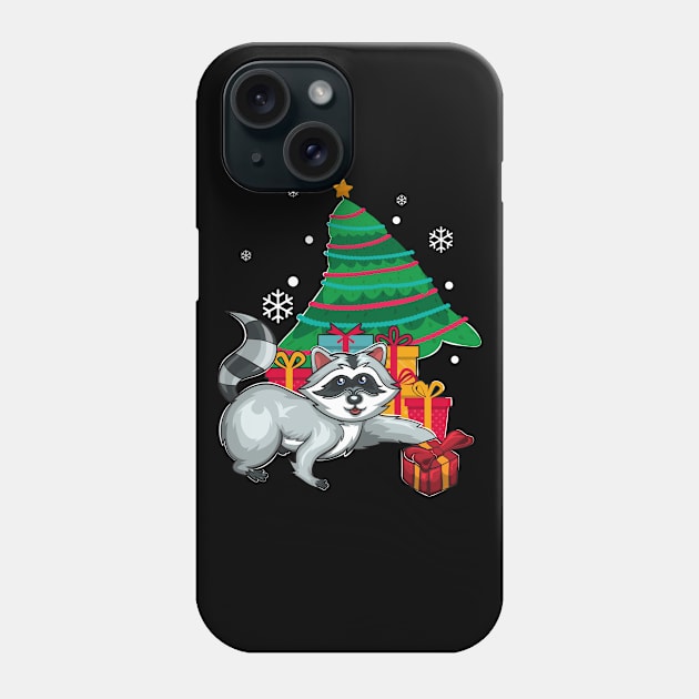 Raccoon Thief Christmas Gifts Phone Case by ShirtsShirtsndmoreShirts