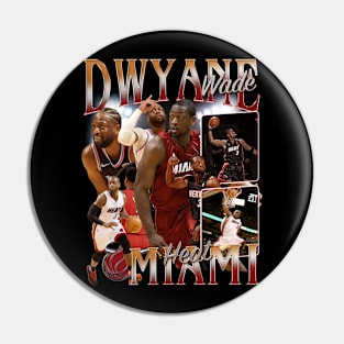 RETRO VINTAGE DWYANE WADE BOOTLEG Pin