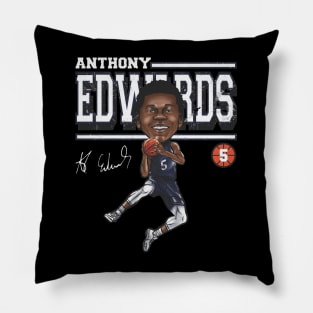 Anthony Edwards Minnesota Cartoon Pillow