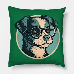 Retro dog Pillow