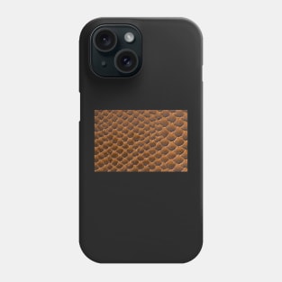 Brown snake skin background Phone Case