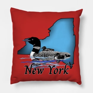 New York Loon Pillow