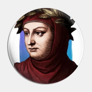 Italian Writer Giovanni Boccaccio illustration Pin