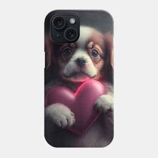 Valentine Puppy 0 Phone Case