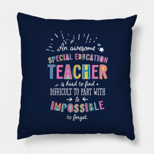 An awesome Special Education Teacher Gift Idea - Impossible to Forget Quote Pillow