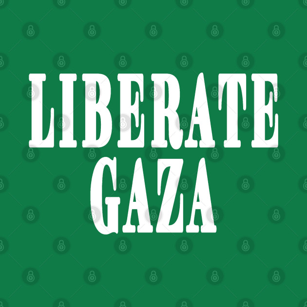 LIBERATE GAZA - White - Back by SubversiveWare