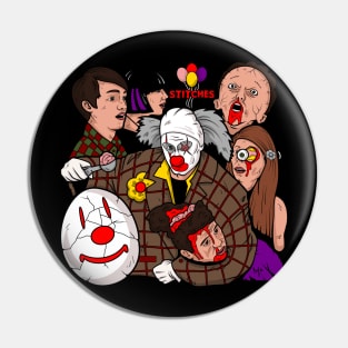 Stitches the clown funny horror Pin