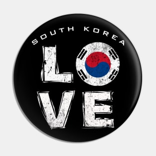 south korea, korea flag Pin