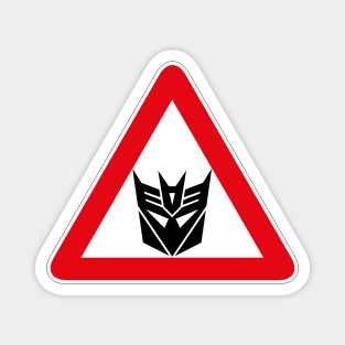 Decepticons - Warning Sign Magnet