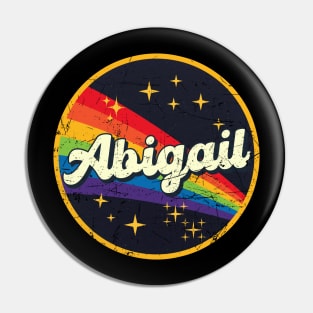 Abigail // Rainbow In Space Vintage Grunge-Style Pin