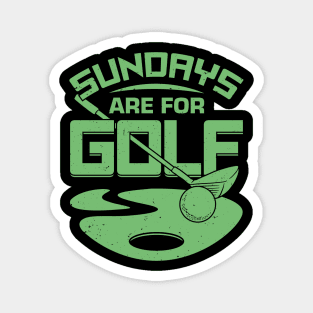 Sundays Are For Golf Magnet