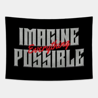 Imagine Everything Possible Quote Motivational Inspirational Tapestry