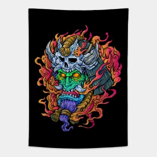 Samurai Devil Tapestry