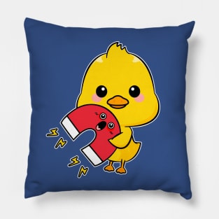 Chick Magnet - Cute Kawaii Chicken and Magnet Pun Pillow