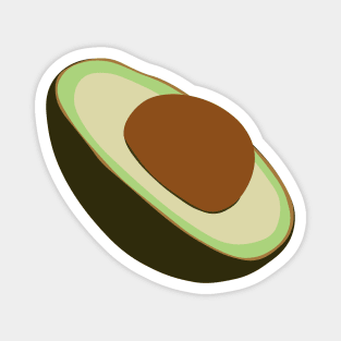 Three Quarter View of an Avocado Magnet