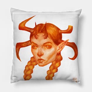 Demon Orange Pillow