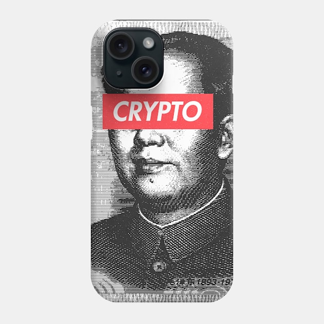 Crypto Bill Mao Phone Case by Aefe