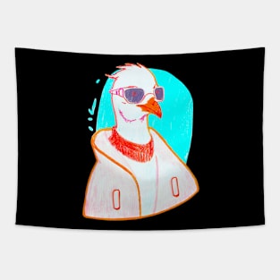 Goose with Stylish Sunglasses Tapestry