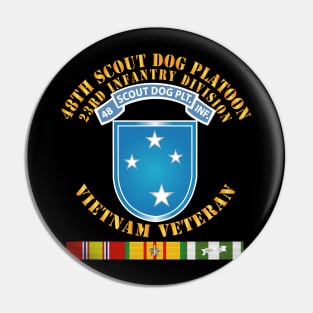 48th Inf Scout Dog Plt Tab w 23rd ID SSI w VN SVC Pin