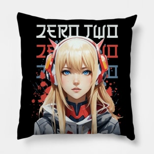 Zero Two Darling in the FRANXX t-shirt Pillow