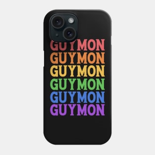 GUYMON RAINBOW TYPOGRAPHY Phone Case