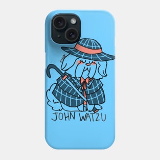 John Watzu - Shih Tzu Funny Dog Literature Pun Blue Phone Case